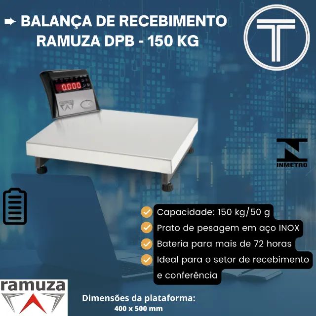 Balança Ramuza DPB 150 kg - Nova com garantia - Foto 2