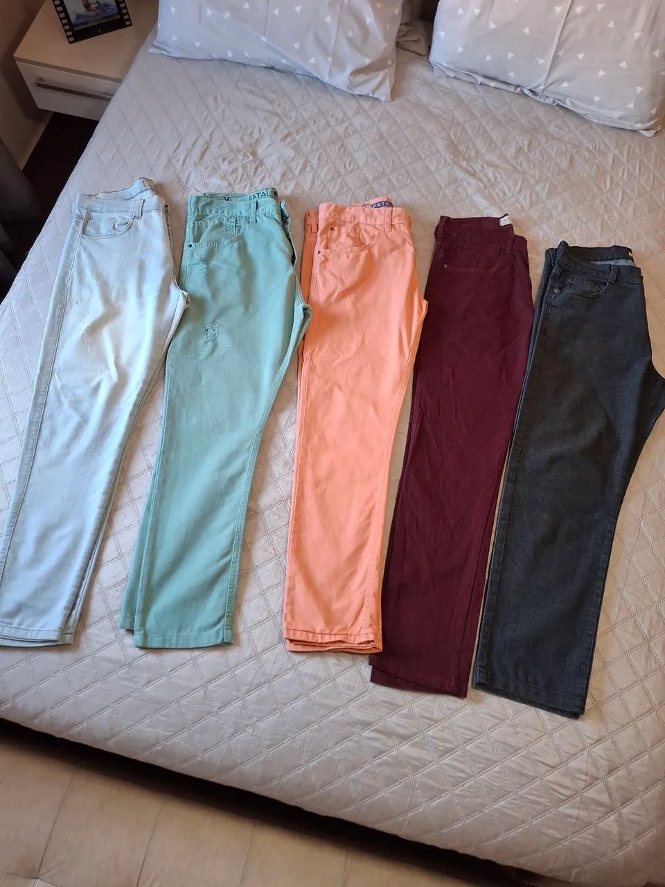 Kit 5 calça masculinas.