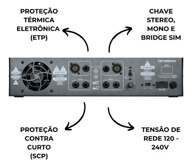 ONEAL AMP OP2800 500W  - Foto 3