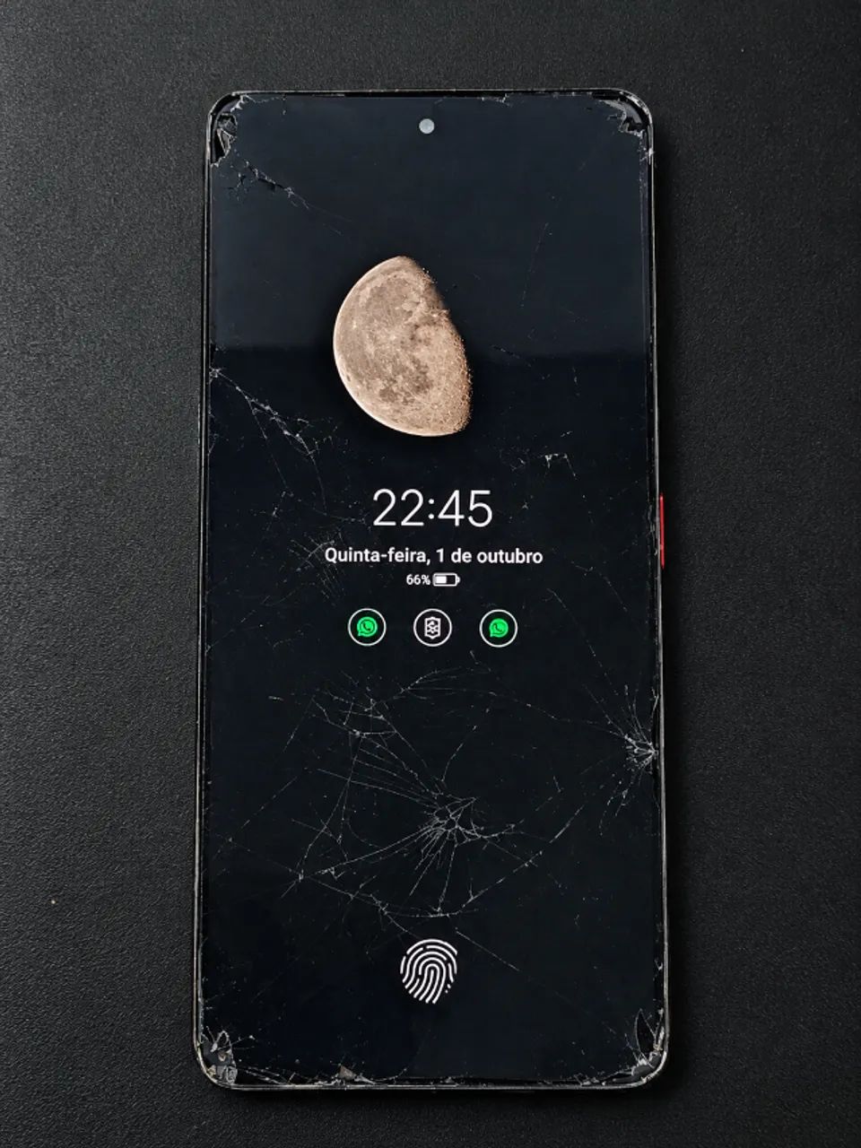 Nubia Z50S Pro 1TB - Celular Funcionando, Tela Trincada