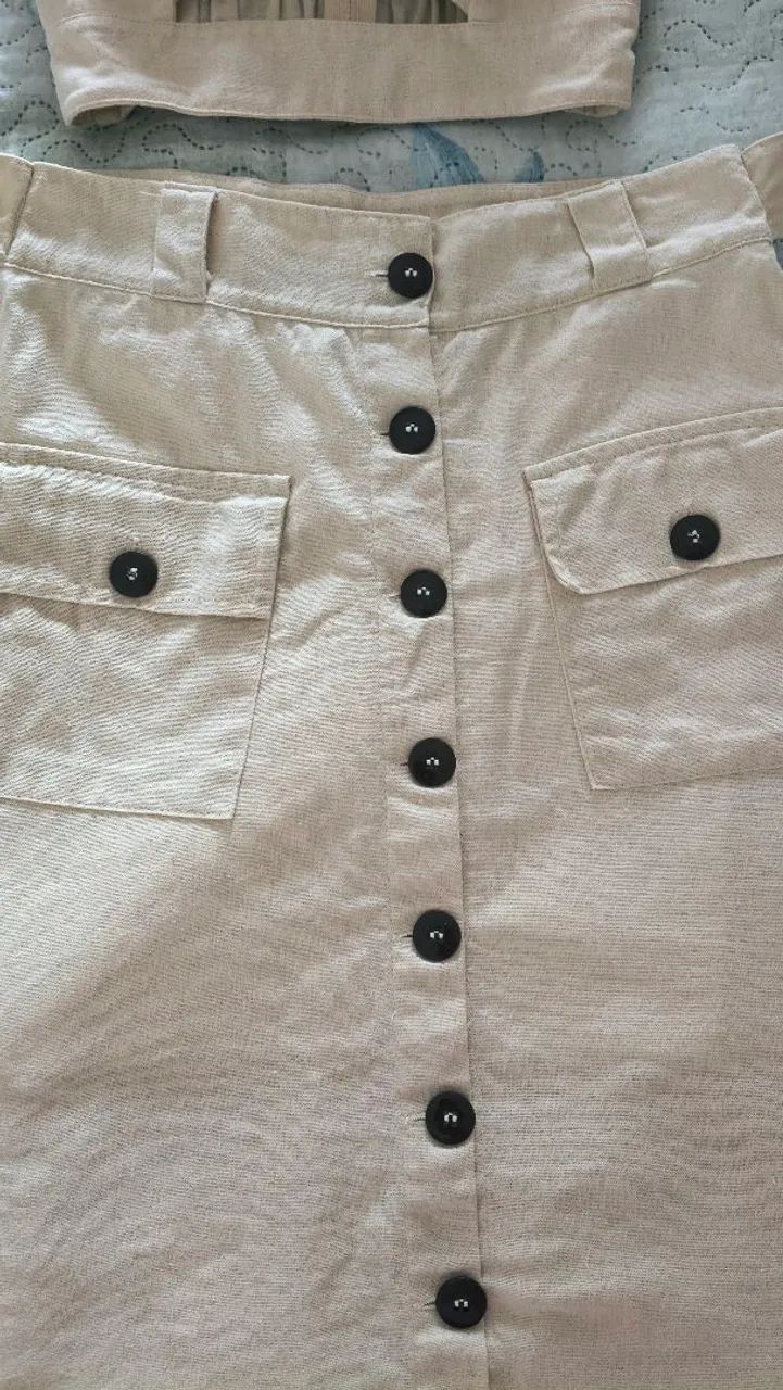 Conjunto Saia e Cropped - Tam P - Foto 5