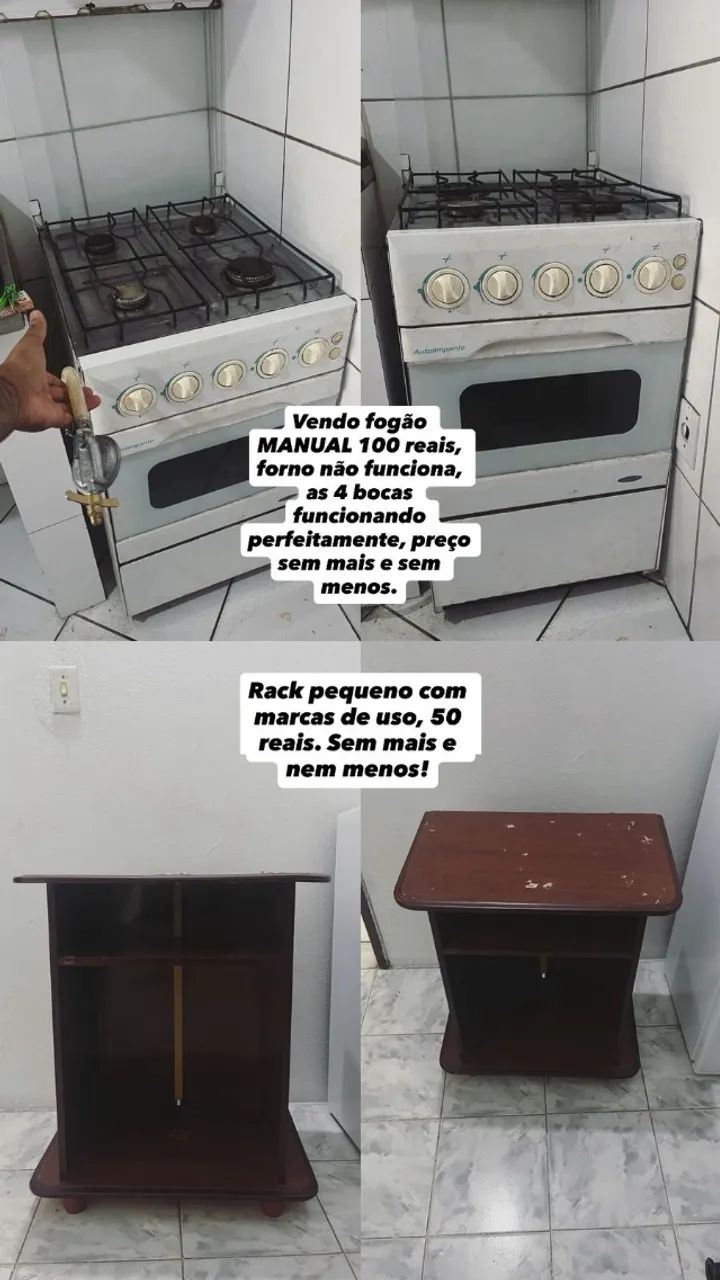 Fogão e Hack pequeno