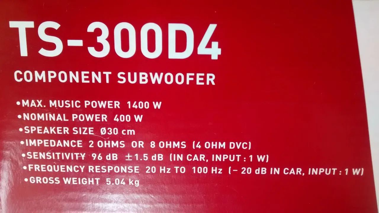 Subwoofer Pioneer Bobina Dupla  - Foto 5