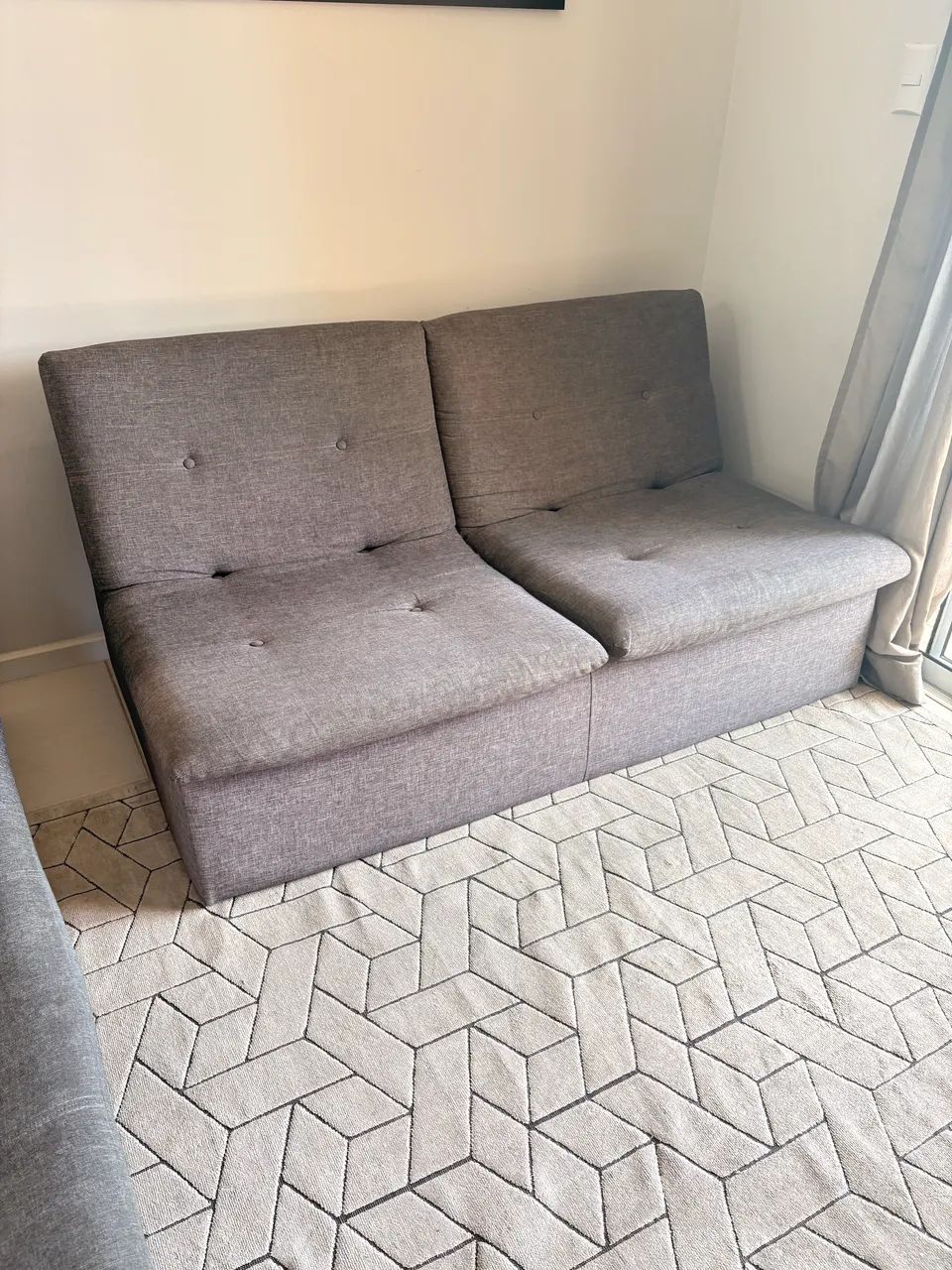 Sofá 3 lugares com chaise Tok & Stok ( 2 módulos) - Foto 2