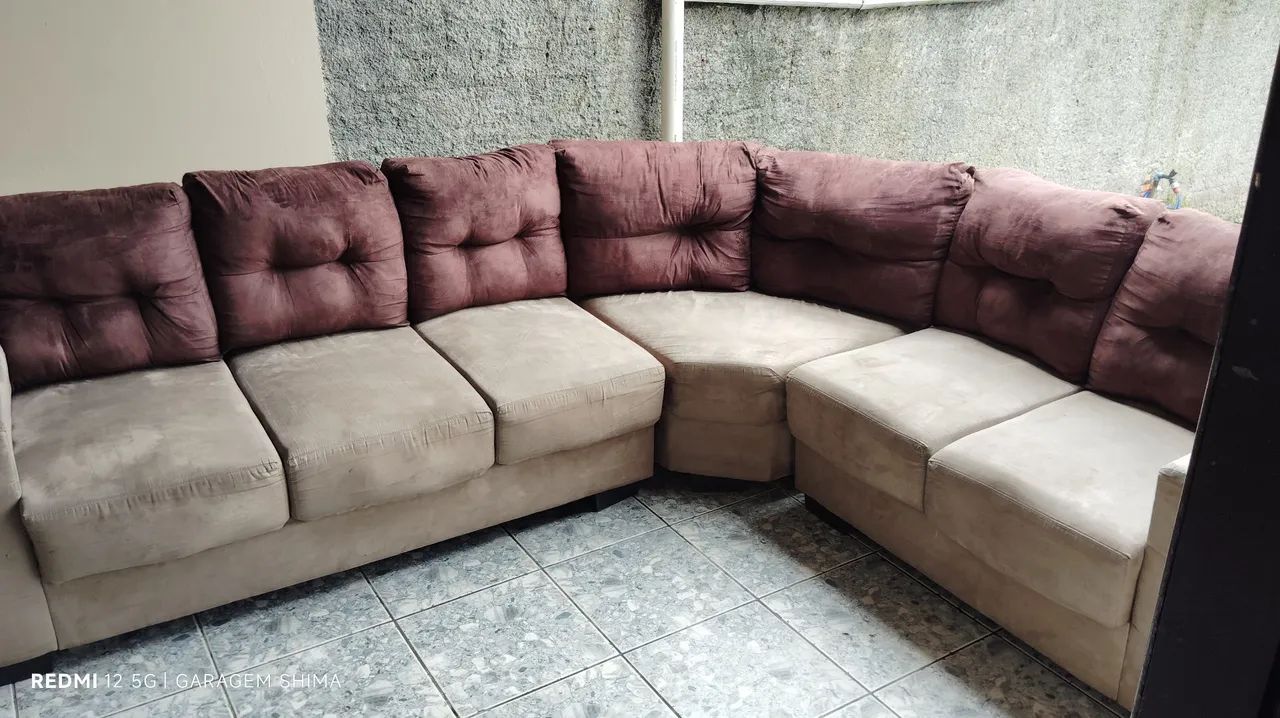 Sofá 7 lugares - Higienizado 100% limpo 
