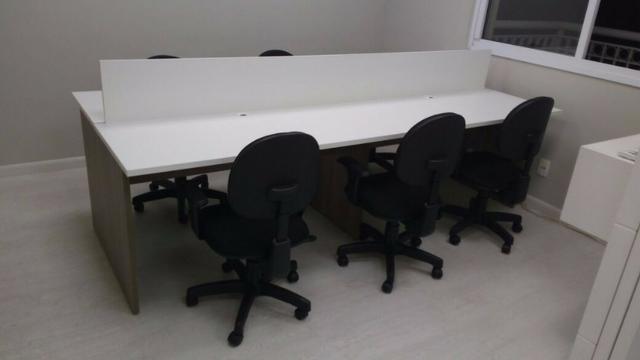 Mesa bancada estação de trabalho para escritório - Foto 5