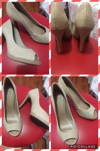 sapato peep toe bebece