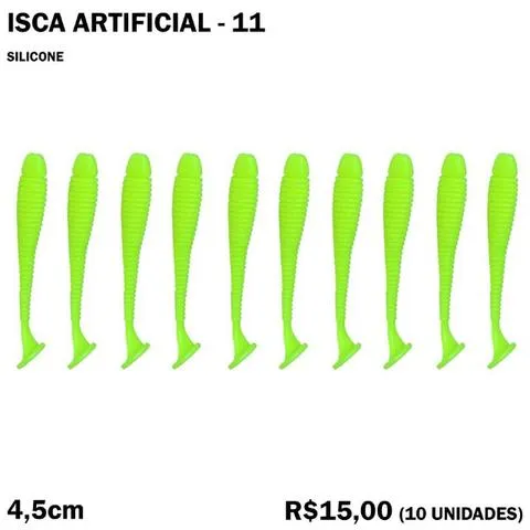 Isca Artificial de Silicone (10 Unidades)