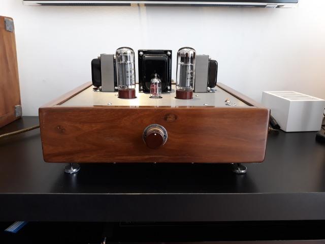 Amplificador Valvulado artesanal 2 x EL 34 sigle ended 12 wats por canal - Foto 4
