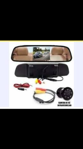 Oferta , câmera de ré + retrovisor lcd veícular