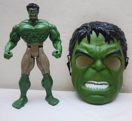 Boneco Hulk com Mascara Grande - 28cm
