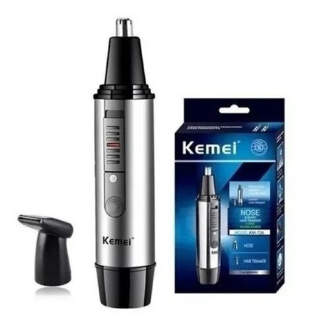  Aparador De Pelo de nariz e Barba Recarregável Kemei Km-726