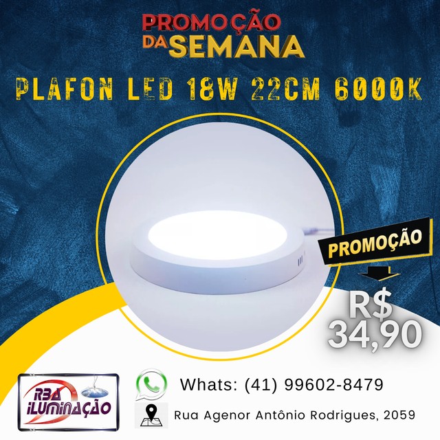Plafon LED Sobrepor  - Foto 2
