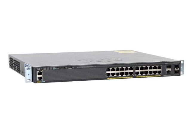 Switch Cisco Catalyst 2960X 24 portas PoE 10/100/1000Mbps RJ45 e 4x SFP 1G