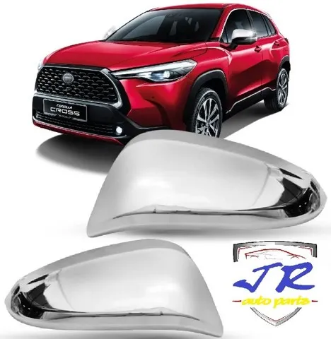 Par Apliques Retrovisores Cromados Toyota Corolla Cross 2020 2021 2022