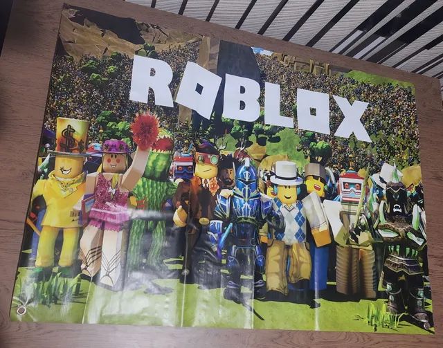 Painel Decorativo Festa Roblox #04 - 300x160