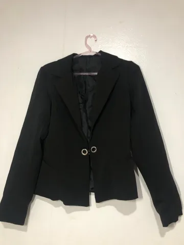 Blazer preto feminino M (usado)