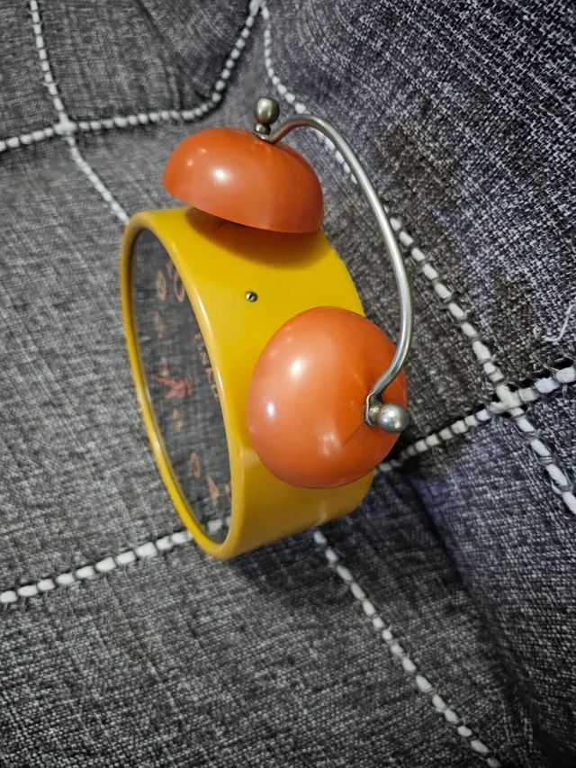 Antiguidade relogio a corda despertador antigo elka raridade promocao - Foto 6