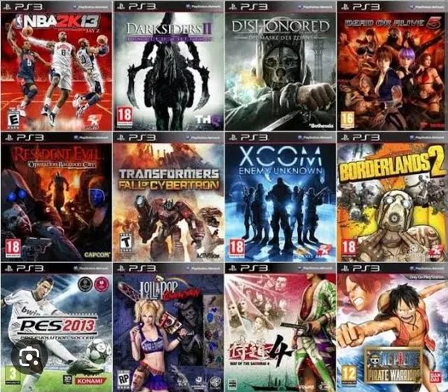 Jogos de Ps3 em mídia digital