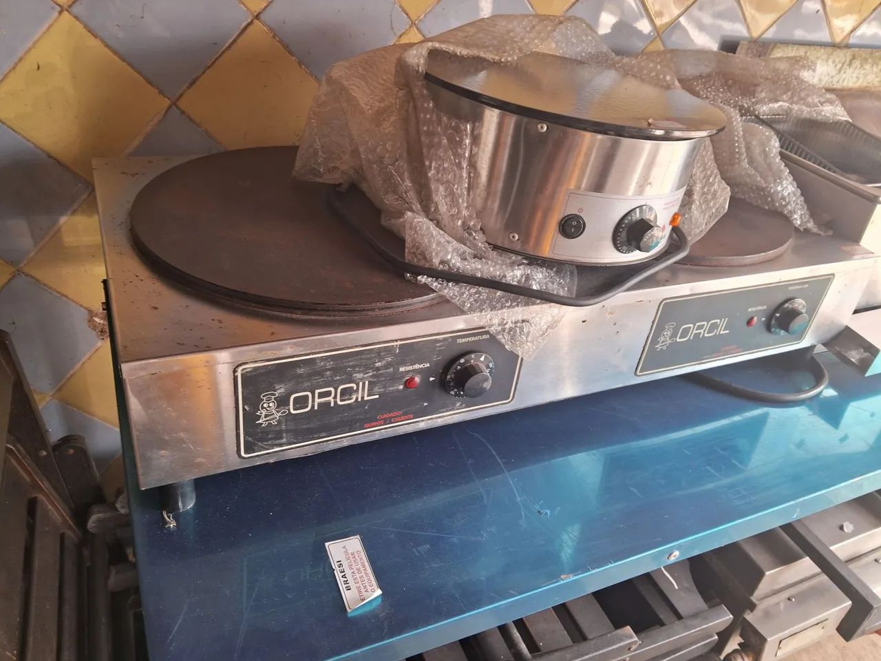 Chapa Dupla e simples de crepe