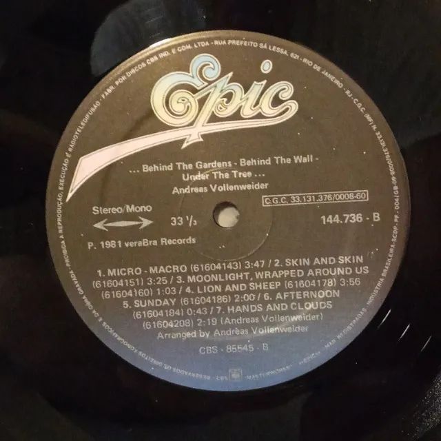 Vinil Andreas Vollenweider - Behind the Gardens - Foto 4