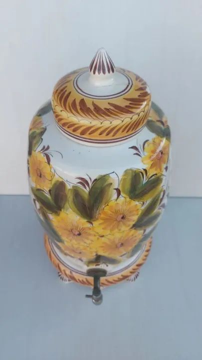 Filtro talha em porcelana pintado a mão Leia a descrição  - Foto 5