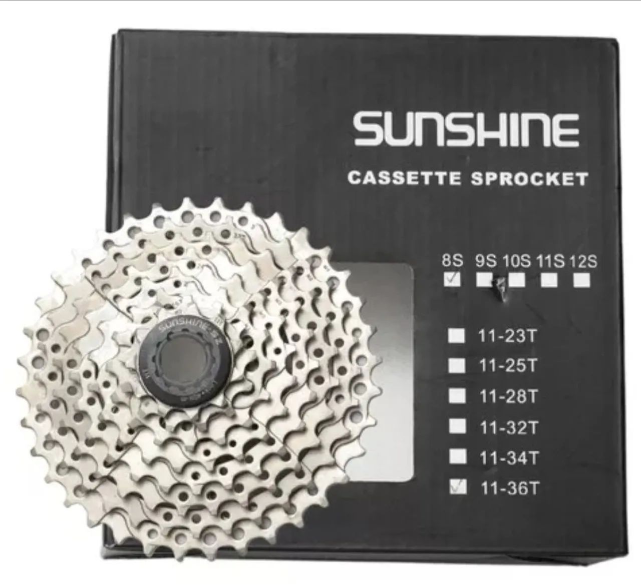 Cassete sunshine 8v 11/36 dentes 