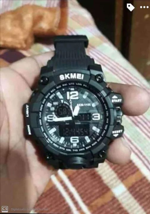 Relógio Digital e Analógico Skmei a prova d'água com LED militar - Foto 3