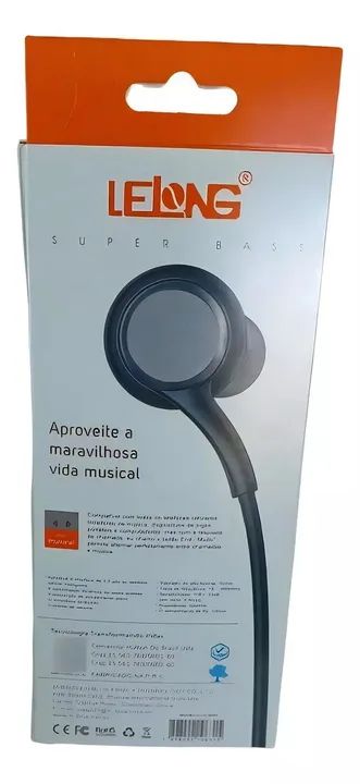 Fone de Ouvido Stereo Sound Lelong LE-0231 - Ideal Para Música e Chamadas Loja Coimbra - Foto 2