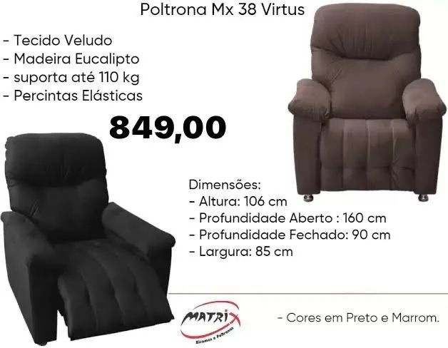 Poltrona do papai MX38 virtus - ENTREGA HOJE !!! 