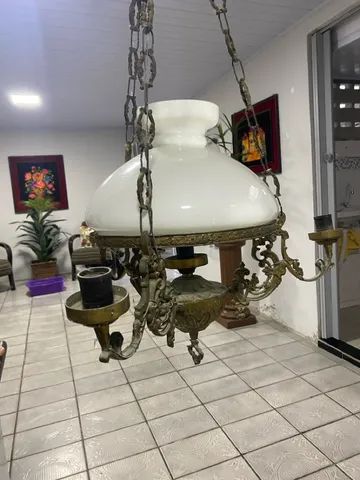 Lustre antigo material em Bronze  - Foto 2