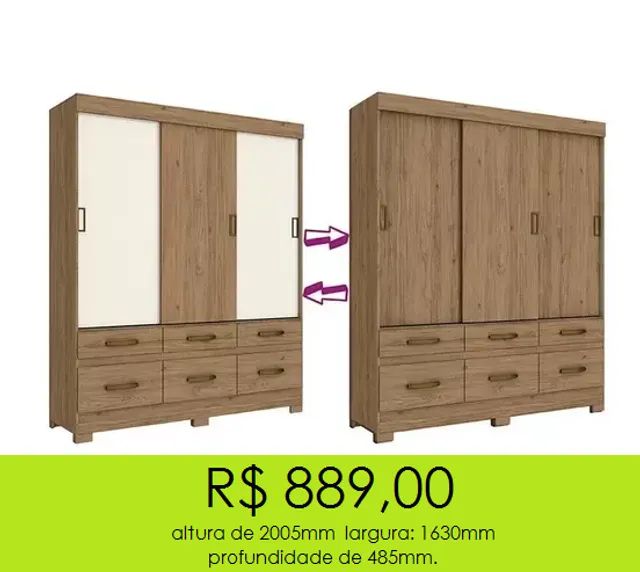 Guarda roupa casal  - Foto 3