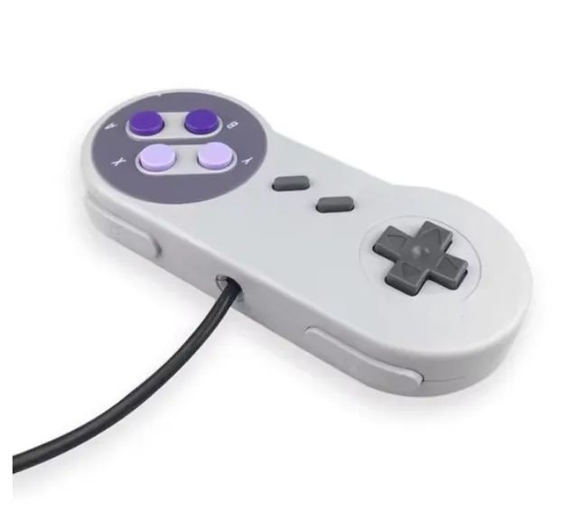 Controle USB estilo Snes Super Nintendo compatível com PC, Mac, Raspberry Pi - Foto 2