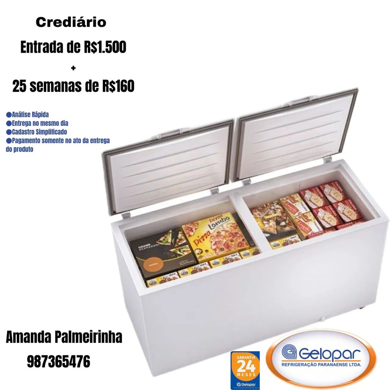 Freezer Gelopar crediário  - Foto 2