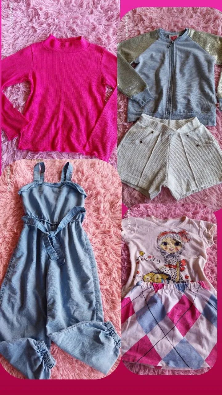Lotinho menina peças variando  de 4 a 6 anos  - Foto 3