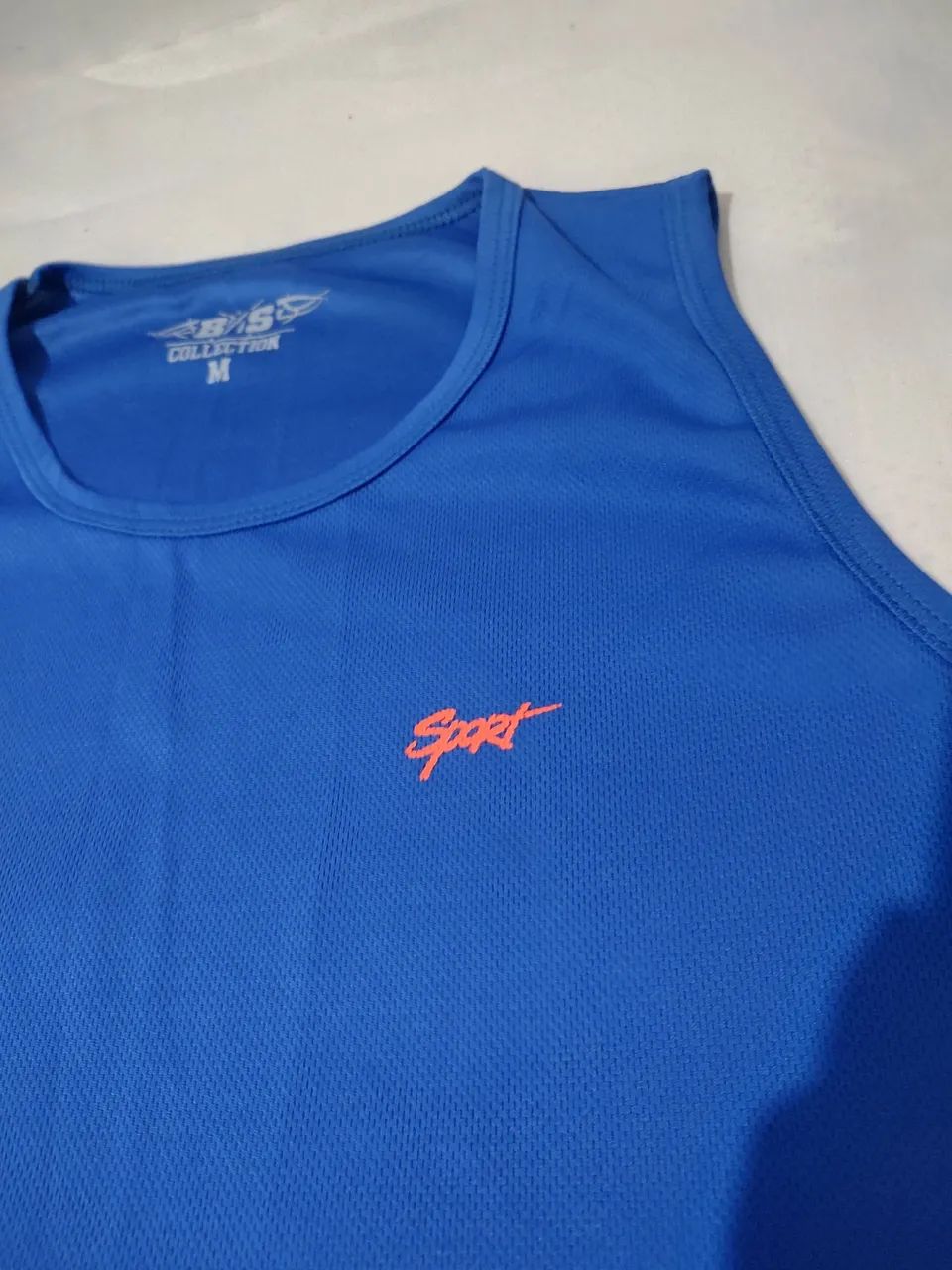 Camisa Esportiva Regata Azul da Sport - Tam M - Foto 2