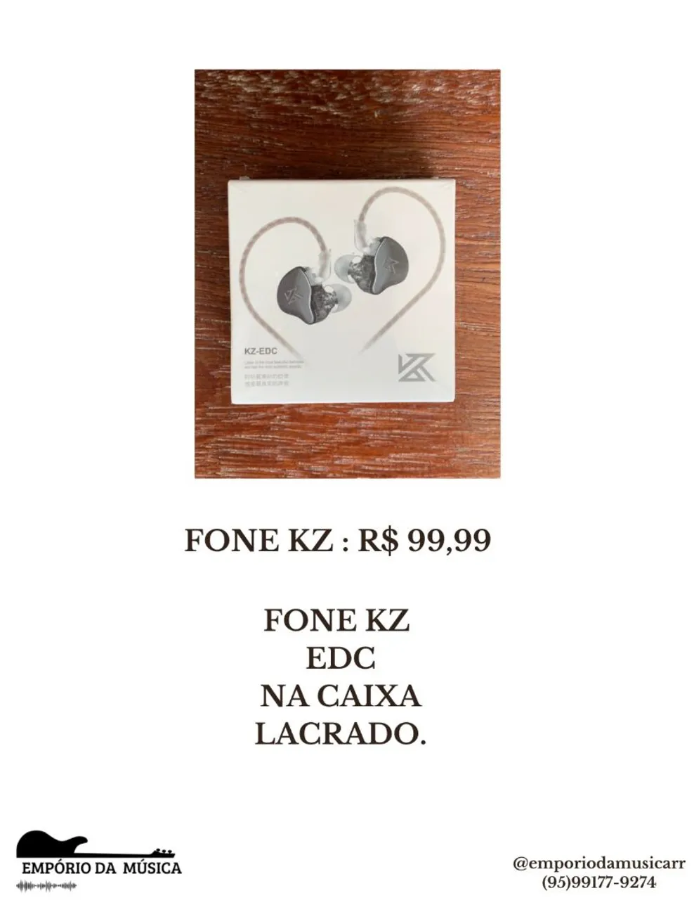 Varios Fones de ouvido KZ - Novo na caixa