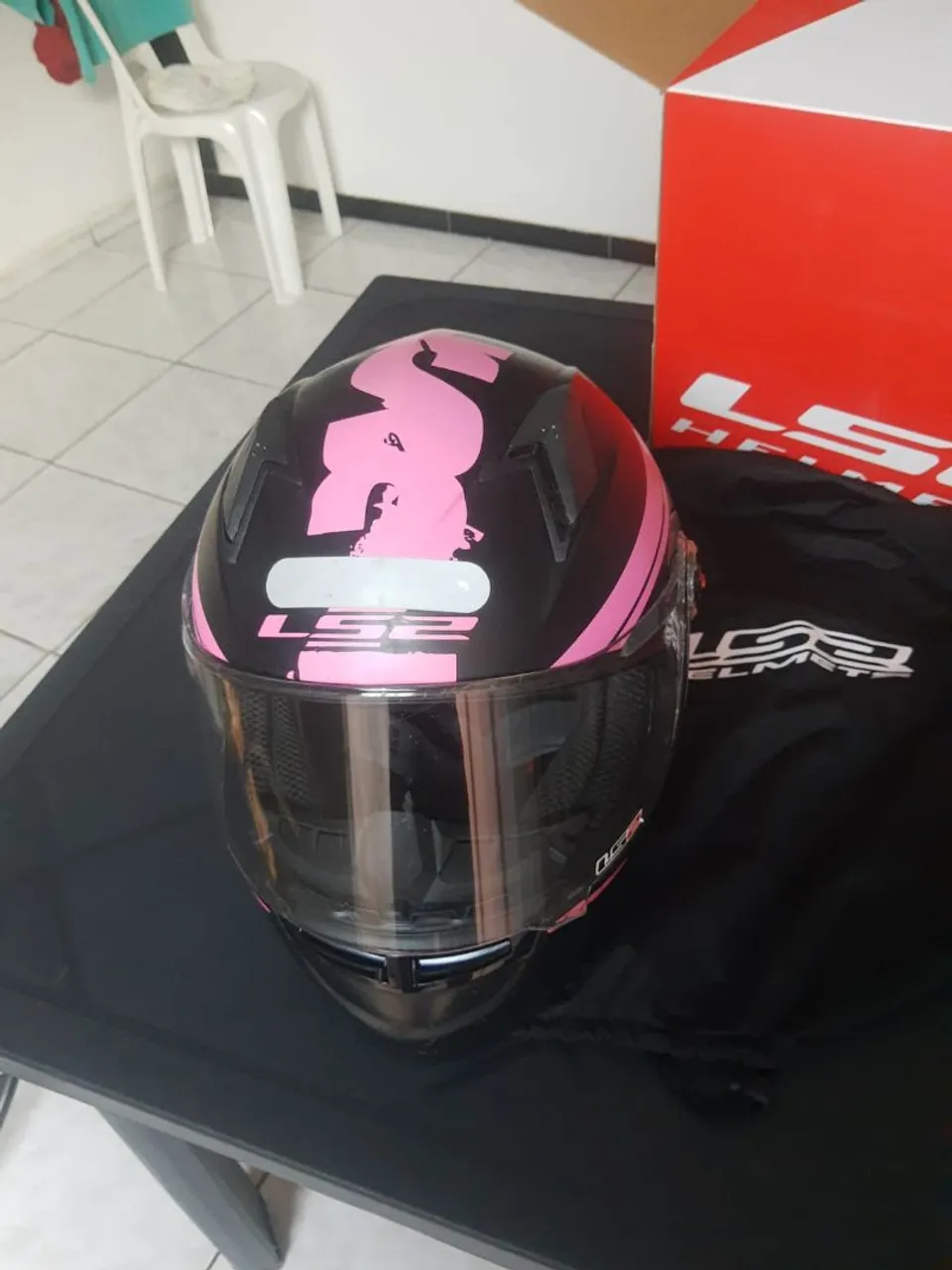 Capacete LS2 FF396 - Tamanho 58 - Novo - Pink
