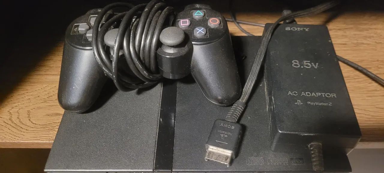 Ps2, 1 controle e 1 memory card originais - Foto 2