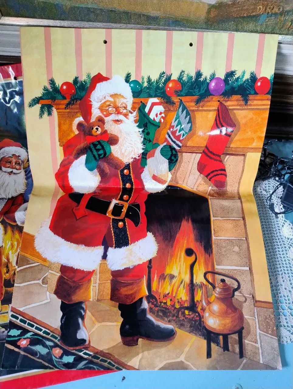 Sacola de papel para presente papai Noel 1998