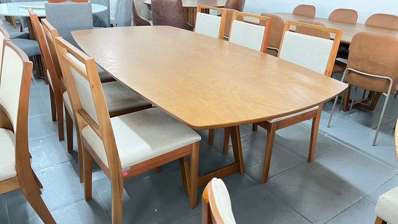 Mesa de Jantar em Madeira Amadeirada completa  - Foto 2