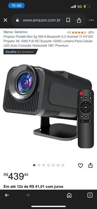 Projetor portátil  - Foto 2