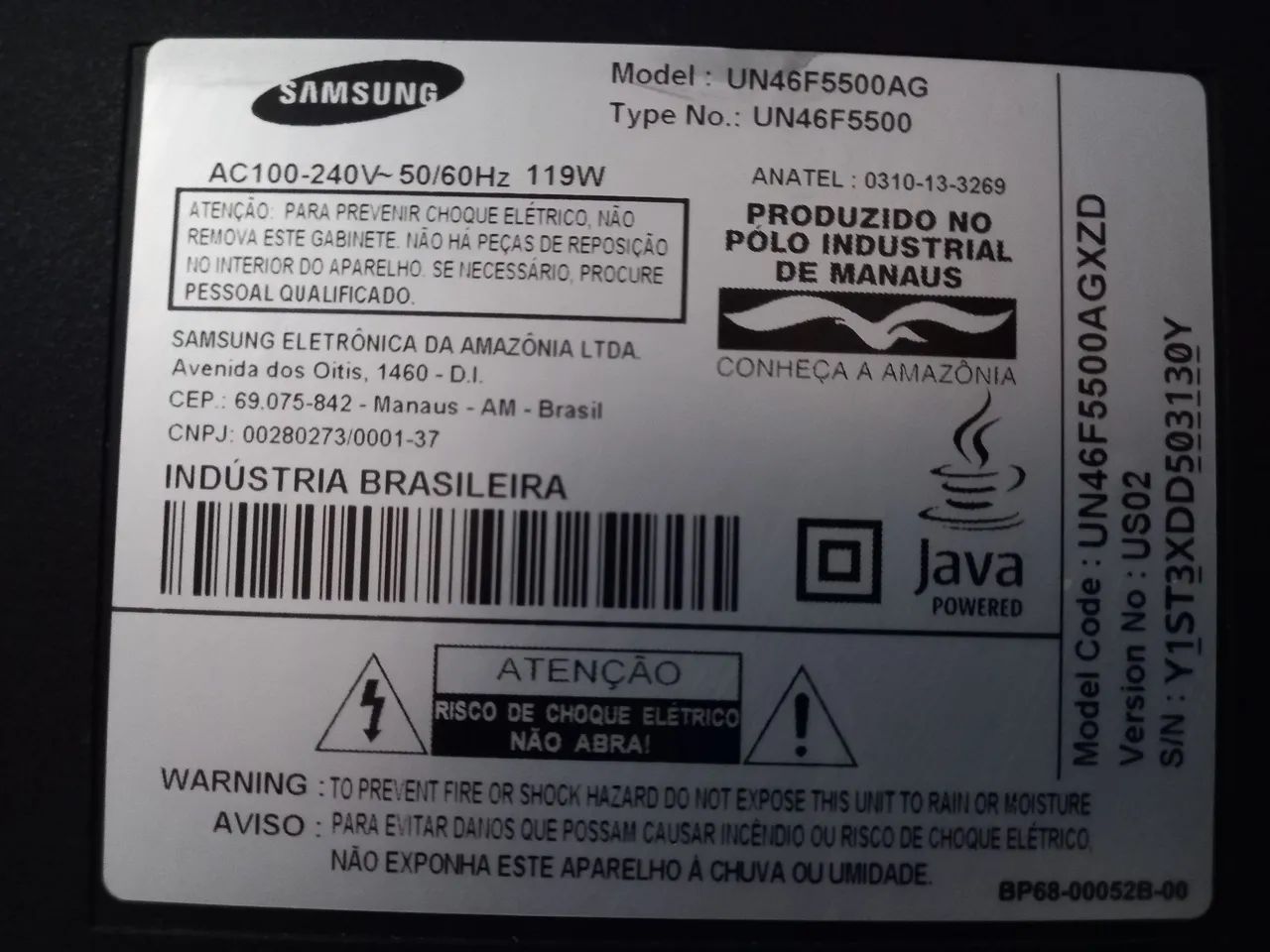 TV LED Samsung 46", 3 HDMI, 2 USB, SMART, FULL HD - Foto 4