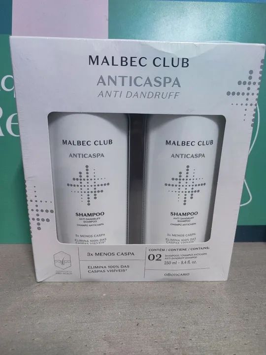 Kit Shampoo Anticaspa Malbec Club