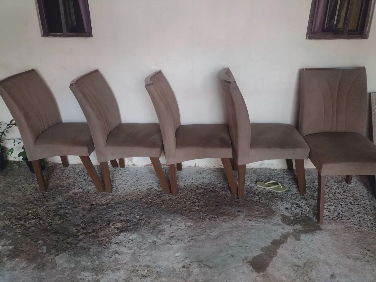 Conjunto de Cadeiras de Jantar Estofadas