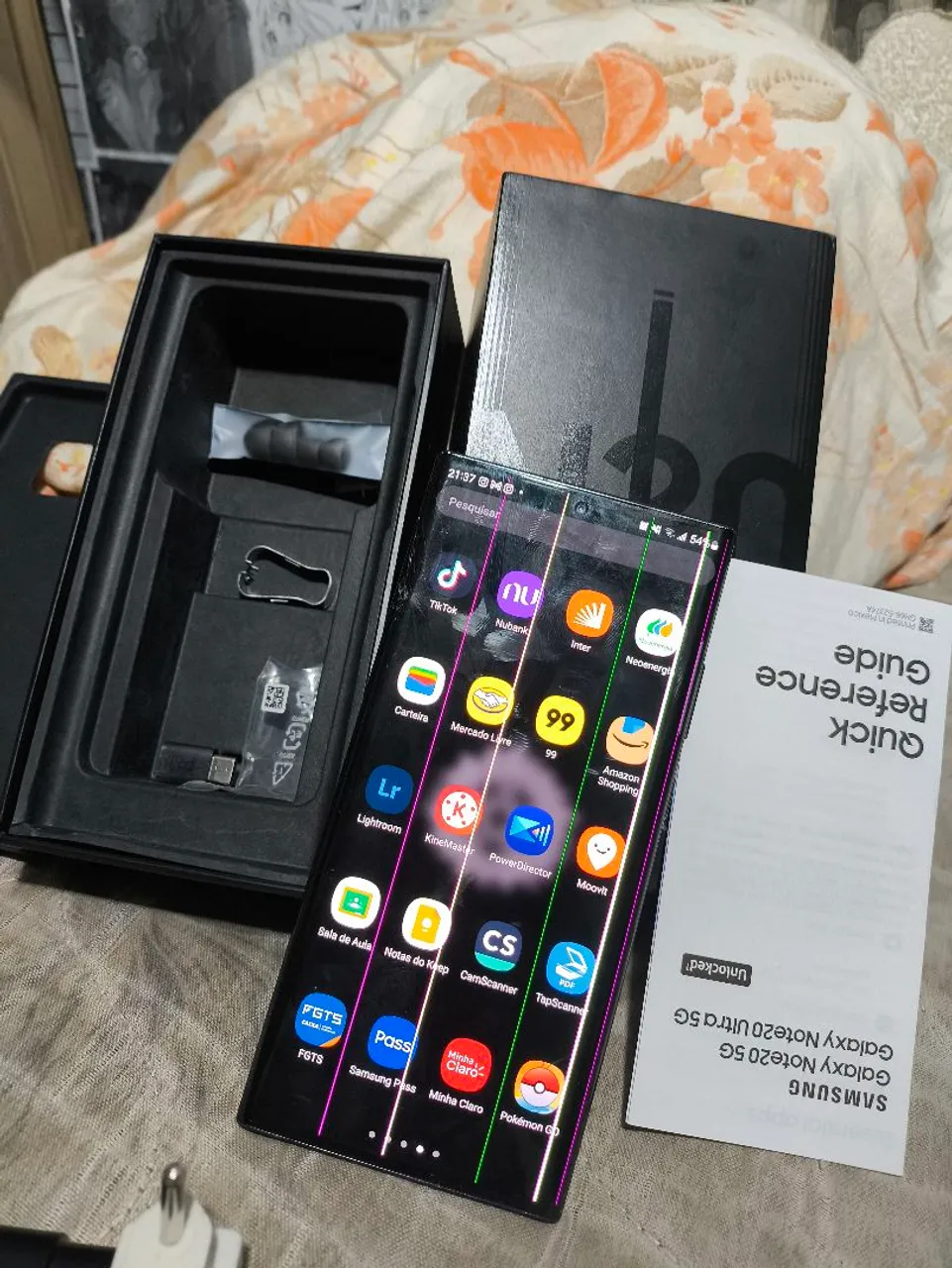 Samsung note 20 ultra, Leia a descrição