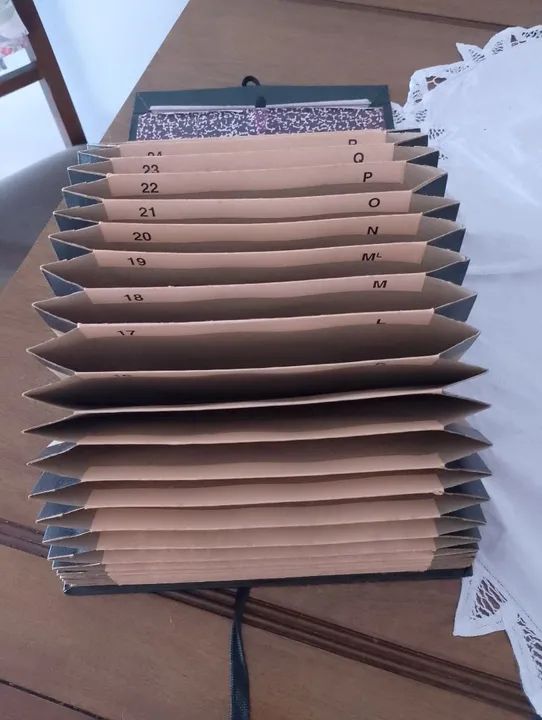 Caixa de papelão para guardar objetos, organizador de documentos e porta cartão