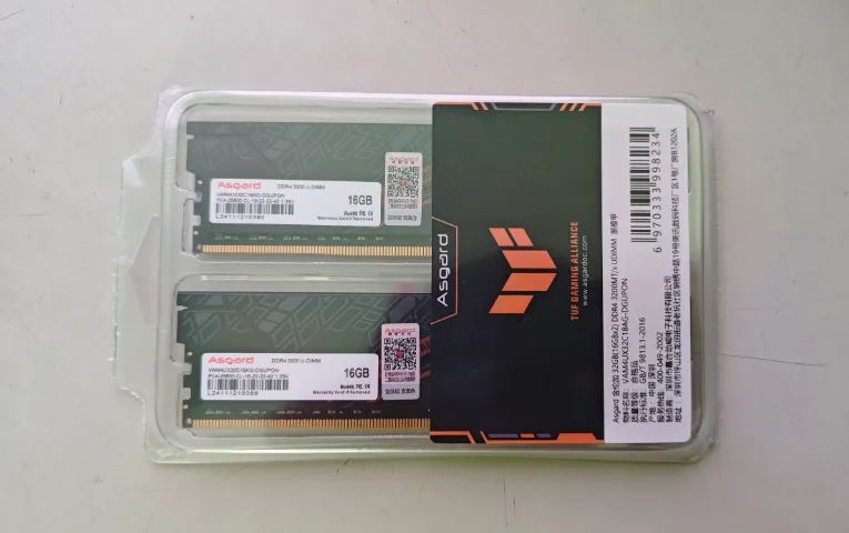 Memória DDR4 32gb Asgard TUF 3200mhz PC desktop