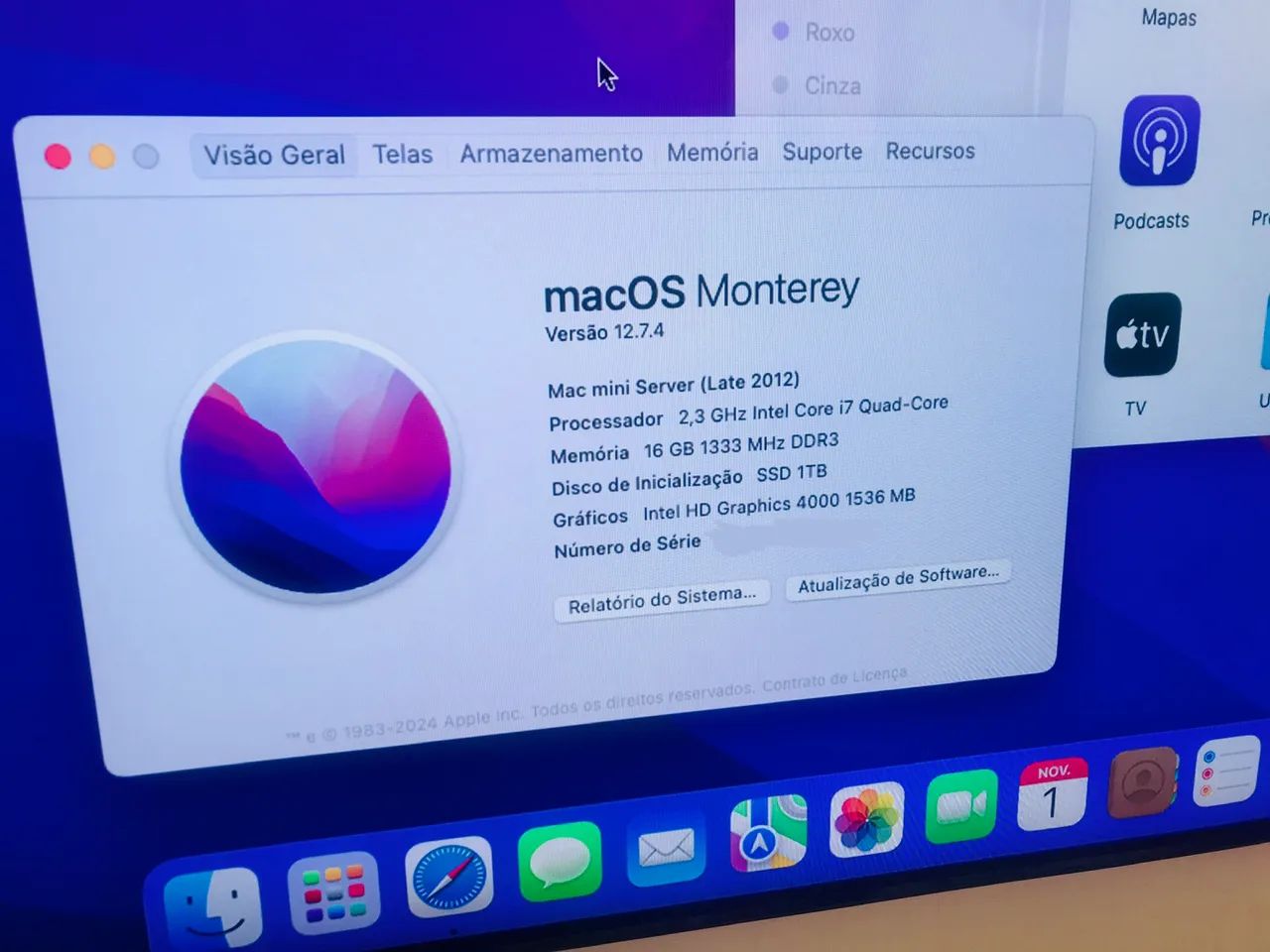 Mac Mini Server i7 16GB 2TB - Aceito Troca - Computadores e