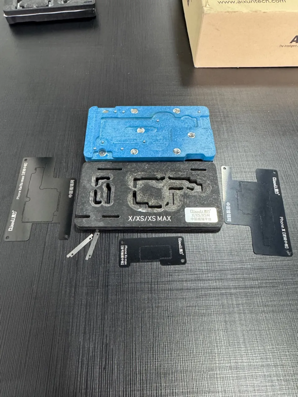 Ferramenta de Reparo Stencil QIANLI para iPhone X/XS/XS Max